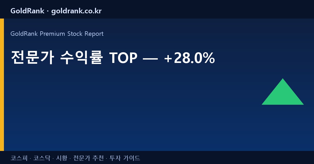 전문가 수익률 랭킹 TOP 10 2026.04.18