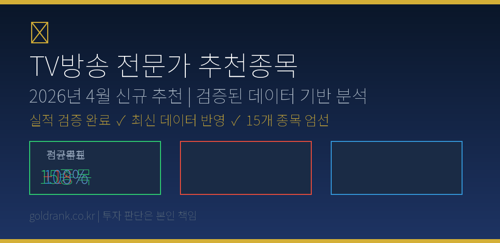 GoldRank 주식 분석 인포그래픽 - post1 expert recommend stocks