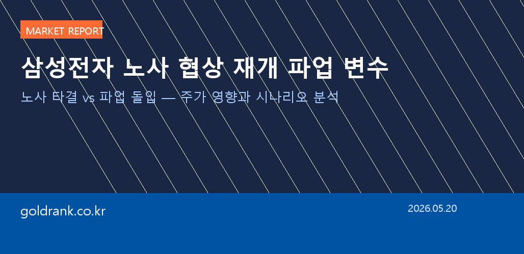 삼성전자 노사 오전 협상 재개 — 타결 vs 파업, 주가 시나리오 분석 1 삼성전자 노사 협상 재개 파업 리스크 주가 영향