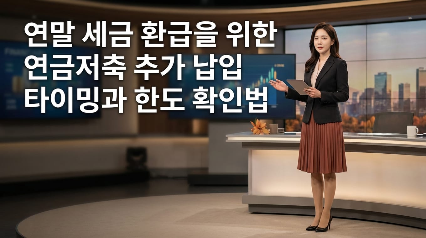 연금저축 세액공제 한도 확인과 연말 추가납입 타이밍 정리 2 general 1790240479965