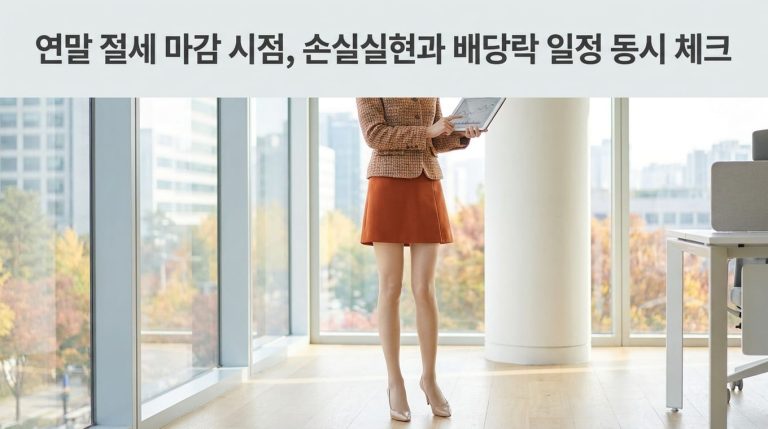 연말 손실실현 절세와 배당락일 동시 체크하기, 12월 타이밍 전략 정리 10 general 1790413272641