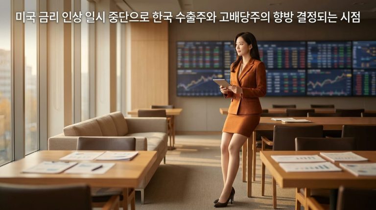 미국 금리 인상 중단 영향으로 본 한국 수출주와 고배당주 섹터 로테이션 동향 4 general 1790672476881