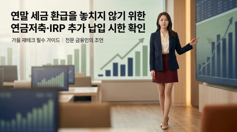 연금저축 세금환급 기한 12월 31일까지, IRP 추가납입 마감일 확인 가이드 3 general 1790724657824