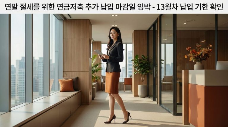 연금저축 13월차 납입 마감일 12월 31일까지 절세 기한 정리 4 general 1791156653645