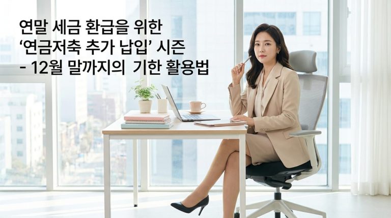 연금저축 세액공제 한도 1,800만원, 12월 말 추가납입으로 세금환급 받는 방법 3 general 1791190872309