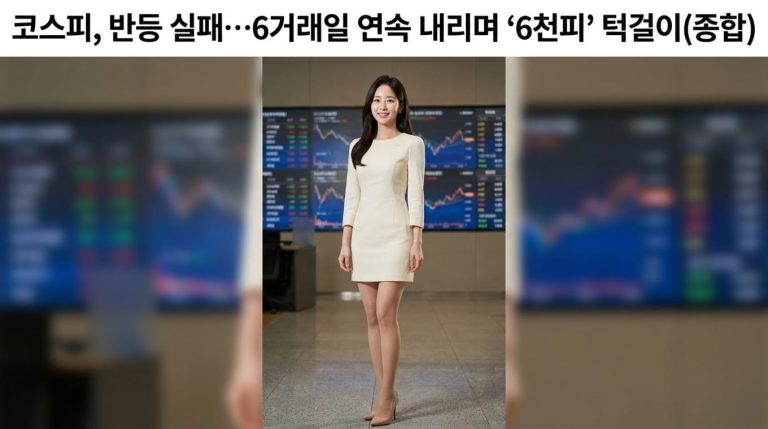 코스피 6천피 붕괴 원인과 연속 하락 흐름 분석 2 news2 1791968502004