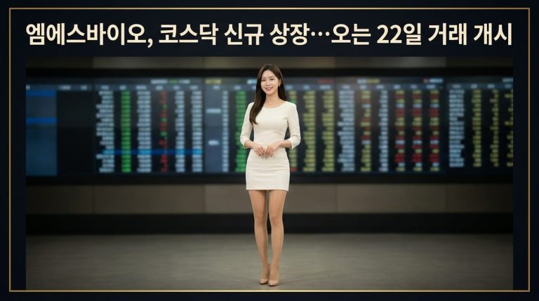 엠에스바이오 상장일 22일 확정, 코스닥 신규상장 종목 분석 10 news2 1792486886660