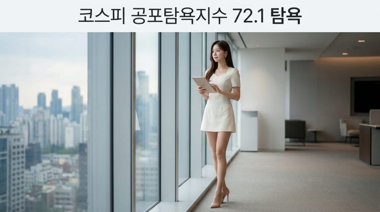 코스피 공포탐욕지수 72.1 탐욕
