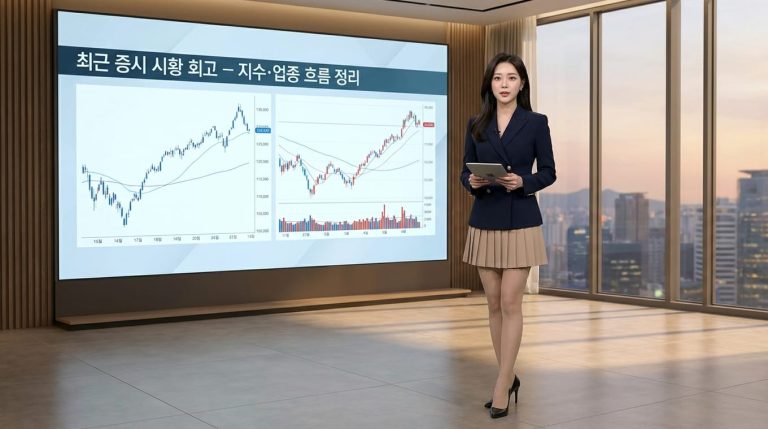 최근 증시 시황 분석, 코스피 코스닥 업종별 흐름 정리 10 top10 1790791296324