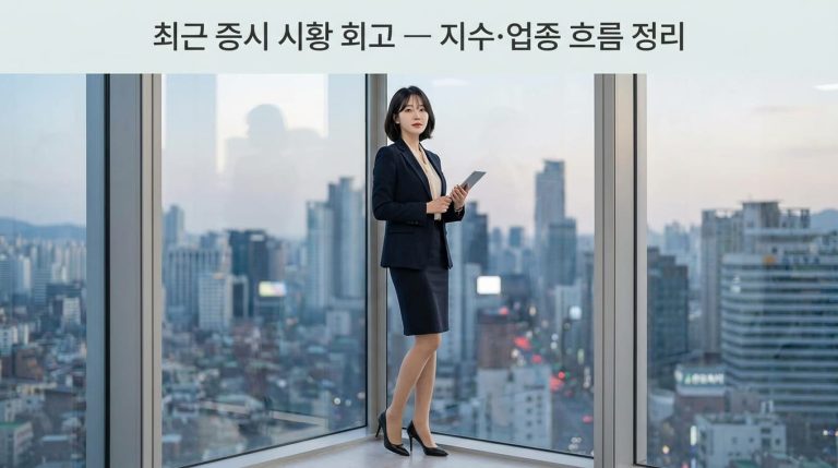 최근 증시 흐름 분석: 코스피·코스닥 혼조 출발, 업종별 수익률 정리 10 top10 1792519275981
