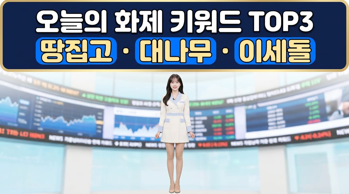 땅집고 뜻부터 이세돌까지, 오늘의 화제 키워드 회고 정리 2 trend 1792904499994
